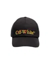 Off-white Logo-embroidered Cap In Black