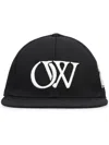 Off-white Eyelet Vents Six-panel Construction Cap In Black