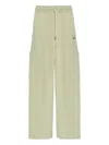 Off-white Logo-embroidered Cargo Pants In Green