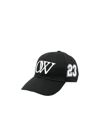 Off-white Drill Ow Logo-embroidered Baseball Cap In Black