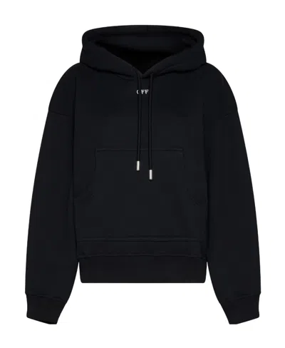 OFF-WHITE OFF-WHITE DRAWSTRING LONG-SLEEVED HOODIE