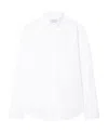 Off-white Logo-embroidered Cotton Shirt In White