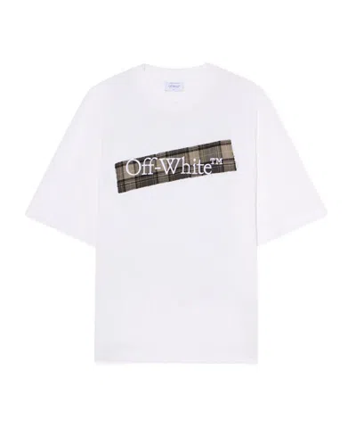 OFF-WHITE OFF-WHITE LOGO EMBROIDERED CREWNECK T-SHIRT