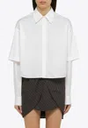 Off-white Off White™ White Cotton Double Shirt In White