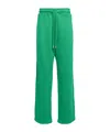 Off-white Logo-embroidered Drawstring Track Pants In Green