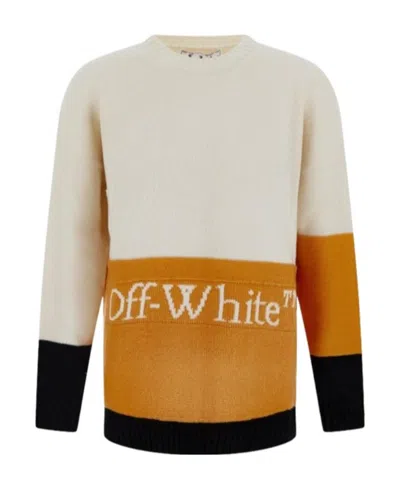 Off-white Logo-embroidered Jumper In Multi