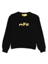 Off-white Kids Type Logo Jumper In Black