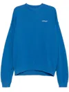 Off-white Vanish Arrow Over Sweatshirt In 4584 True Blue - Multicolor