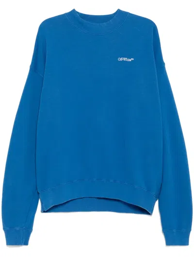 OFF-WHITE LOGO-EMBROIDERED SWEATSHIRT