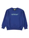 Off-white Logo-embroidered Sweatshirt In Blue