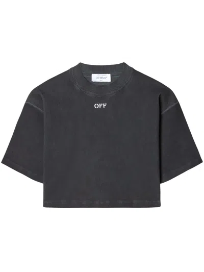 Off-white Off White T-shirts And Polos In Washed Gre