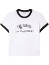 Off-white Signature Logo Crewneck T-shirt In White