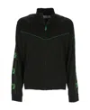Off-white Ow Face Band Track Top Sweatshirt In Black