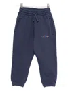 Off-white Logo-embroidered Track Pants In Blue