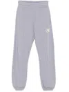 Off-white Logo-embroidered Track Trousers In Grey