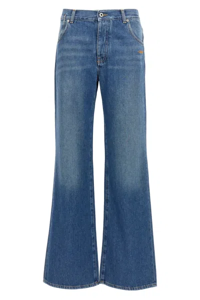 OFF-WHITE OFF-WHITE LOGO EMBROIDERY JEANS