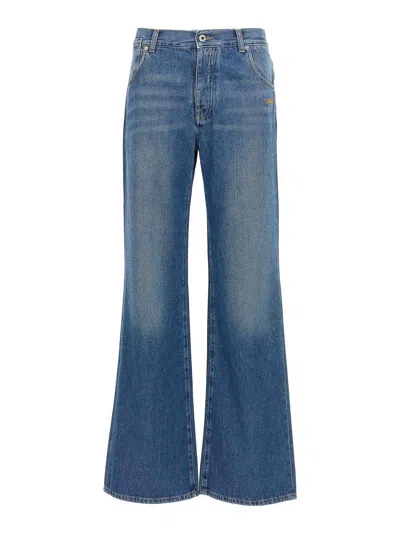 Off-white Logo Embroidery Jeans