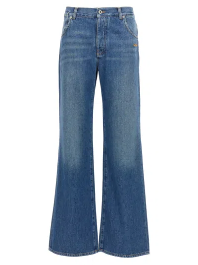 Off-white Logo Embroidery Jeans