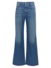 Off-white Logo Embroidered Denim Trousers In Blue