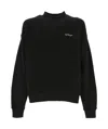 Off-white Men's Cotton Crew-neck Sweatshirt In Black