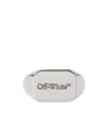 Off-white Logo-engraved Brass Ring In White