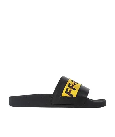 OFF-WHITE LOGO FLIP-FLOPS