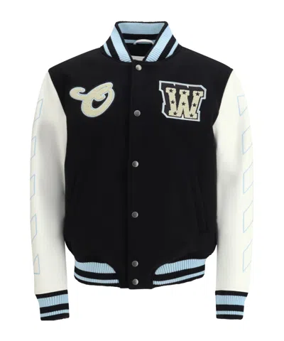 OFF-WHITE OFF-WHITE STAR LOGO VARSITY JACKET