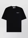 Off-white Logo Graphic Crew Neck Short Sleeve T-shirt In Black
