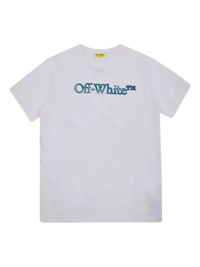 Off-white Kids' Logo-graphic T-shirt In White