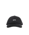 Off-white Logo Hat In Black