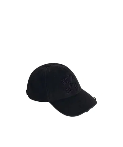 Off-white Logo Hat In Black