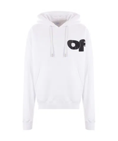 OFF-WHITE OFF-WHITE SHARED LOGO DRAWSTRING HOODIE