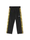 Off-white Logo-tape Detailing Track Pant In Black