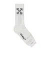 Off-white Logo Intarsia Socks In White