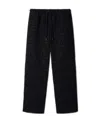 Off-white Logo-jacquard Bouclé Trousers In Black