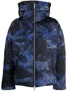 Off-white Monogram Patterned Sierra Leone Puffer Jacket In Mehrfarbig