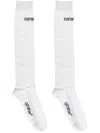 Off-white Logo-jacquard Socks In White