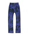 Off-white Logo-jacquard Straight Jeans In White