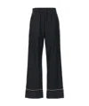 Off-white Straight-leg Pyjama-inspired Trousers In Black