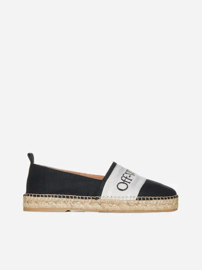 Off-white Espadrilles With Bookish Logo In Black