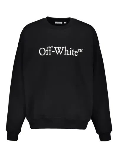 Off-white Off White Sweatshirt With Off White Logo Print In Black