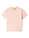 Off-white Logo Cotton Jersey T-shirt In Pink