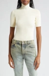Off-white Logo-debossed Rib-knit Top In White