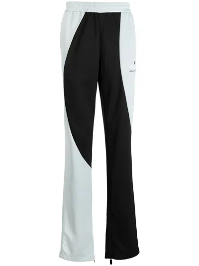 Off-white Logo-motif Colour-block Track Pants In Black