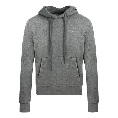 Pre-owned Off-white Logo Oversized Grey Hoodie In Gray