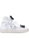 Off-white Lace-up High-top Casual Shoes In 白色