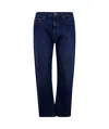 Off-white Logo Patch Straight Leg Jeans In Black