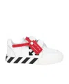 Off-white Canvas Vulcanized Sneakers Kids In White