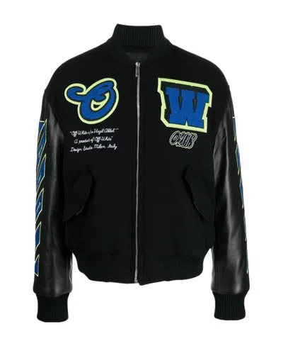 Off-white Bomber Vars Hammer In Black