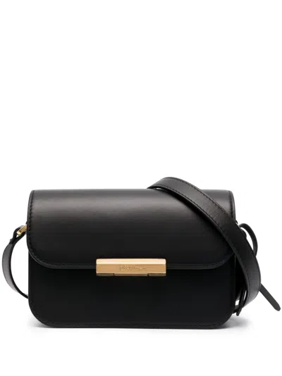 Off-white Logo-plaque Crossbody Bag In Black